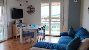 Living area - Panoramic apartment in central location in Rimini (Rimini)