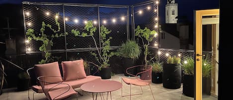Penthouse, vue ville | Terrasse/Patio