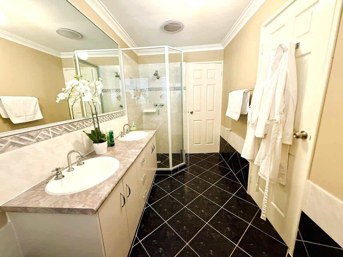Shower, hair dryer