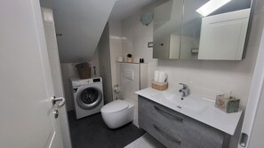 Condo, Sea View | Bathroom | Shower, hair dryer, towels - Apartment Bakar 2 Seaside Croatia (Bakar)