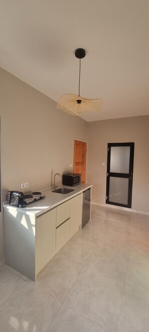 Comfort Apartment, 2 Bedrooms, River View | Private kitchen