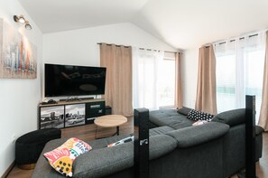 Villa (Five Bedroom Villa) | Living room - Luxury Villa With Heated Pool, Terrace, and Outdoor Amenities for Relaxation (Trogir)