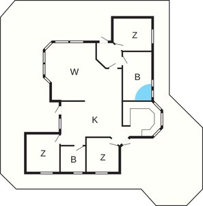 Floor plan - 4 Star Holiday Home in Ronde (Ronde)