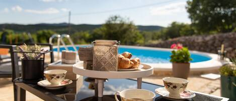 House (Two Bedroom Holiday Home with Pool) | Outdoor pool | Seasonal outdoor pool, sun loungers