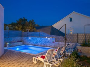 Villa (Three Bedroom Villa with Pool) | Outdoor pool | Seasonal outdoor pool, sun loungers - Elegant Oasis Vinisce Villa With Pool (Marina)