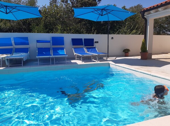 Villa (Two Bedroom Apartment With Private Po) | Outdoor pool - Villa Bianca (Privlaka)