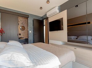 Villa (Four Bedroom Villa with pool) | 4 bedrooms, cots/infant beds, free WiFi - Luxury Contemporary Villa in Vodice With Pool, Sauna and Hot Tub (Vodice)