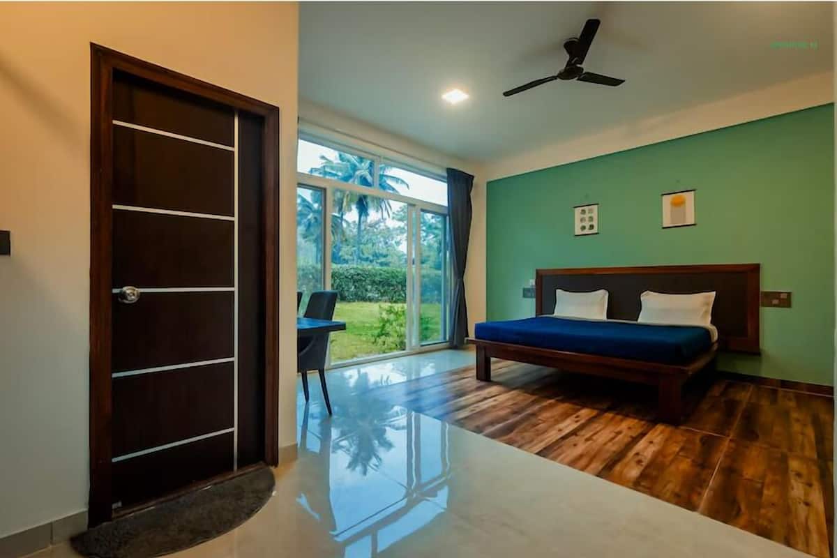 Chambre Deluxe double, vue sur le jardin | 1 chambre, bureau, fer et planche Ă repasser, accĂšs au Wi-Fi (inclus)