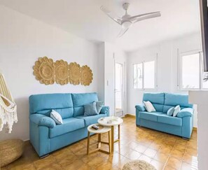 Apartment | Living room - The Beach - Apartment In Bolnuevo (Mazarrón)