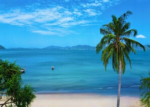 Sun-loungers, beach towels