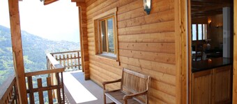 Chalet Nestled in Mountains and Garden