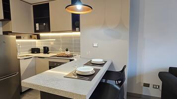 Appartamento | Cucina privata | Microonde, pentole/stoviglie/utensili