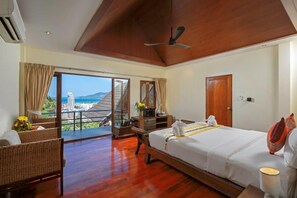 7 bedrooms, iron/ironing board, WiFi, bed sheets - Luxury Vacation Villa in Patong Phuket Thailand Sea Views Private Pool Sauna (Tambon Patong)