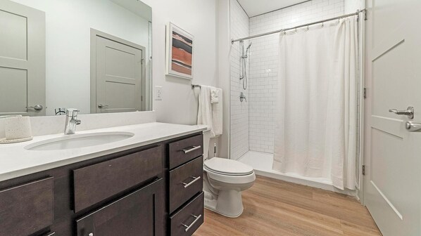 Bathroom - Landing | Chic 1BD, Pool, Courtyard (McCordsville)