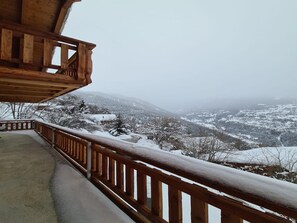 Chalet | View from property - Spacious Chalet With Patio Facing Mountains (Nendaz)