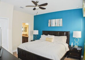 4 bedrooms, iron/ironing board, travel cot, WiFi