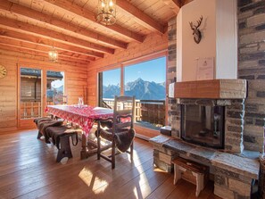 Chalet | Dining - Chalet in Veysonnaz With hot tub (Nendaz)