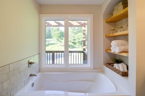 Shower, eco-friendly toiletries, hair dryer, bidet