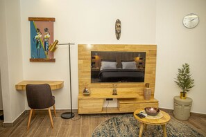 Quarto casal luxo, acessível, suíte (Prestige) | Frigobar, individualmente decorados, Wi-Fi de cortesia, roupa de cama