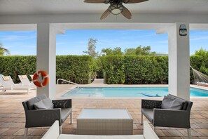 A heated pool