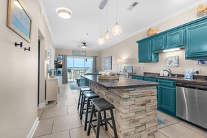 Condo, Multiple Beds (Baywatch E3) | Private kitchen | Oven, toaster, paper towels