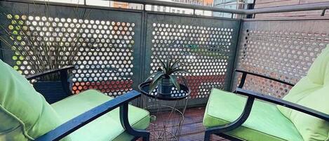 Departamento Confort, 1 habitación, vista al patio | Terraza o patio