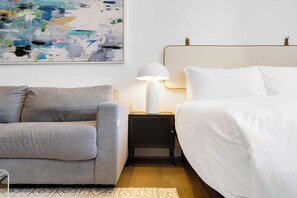 2 bedrooms, desk, iron/ironing board, travel cot