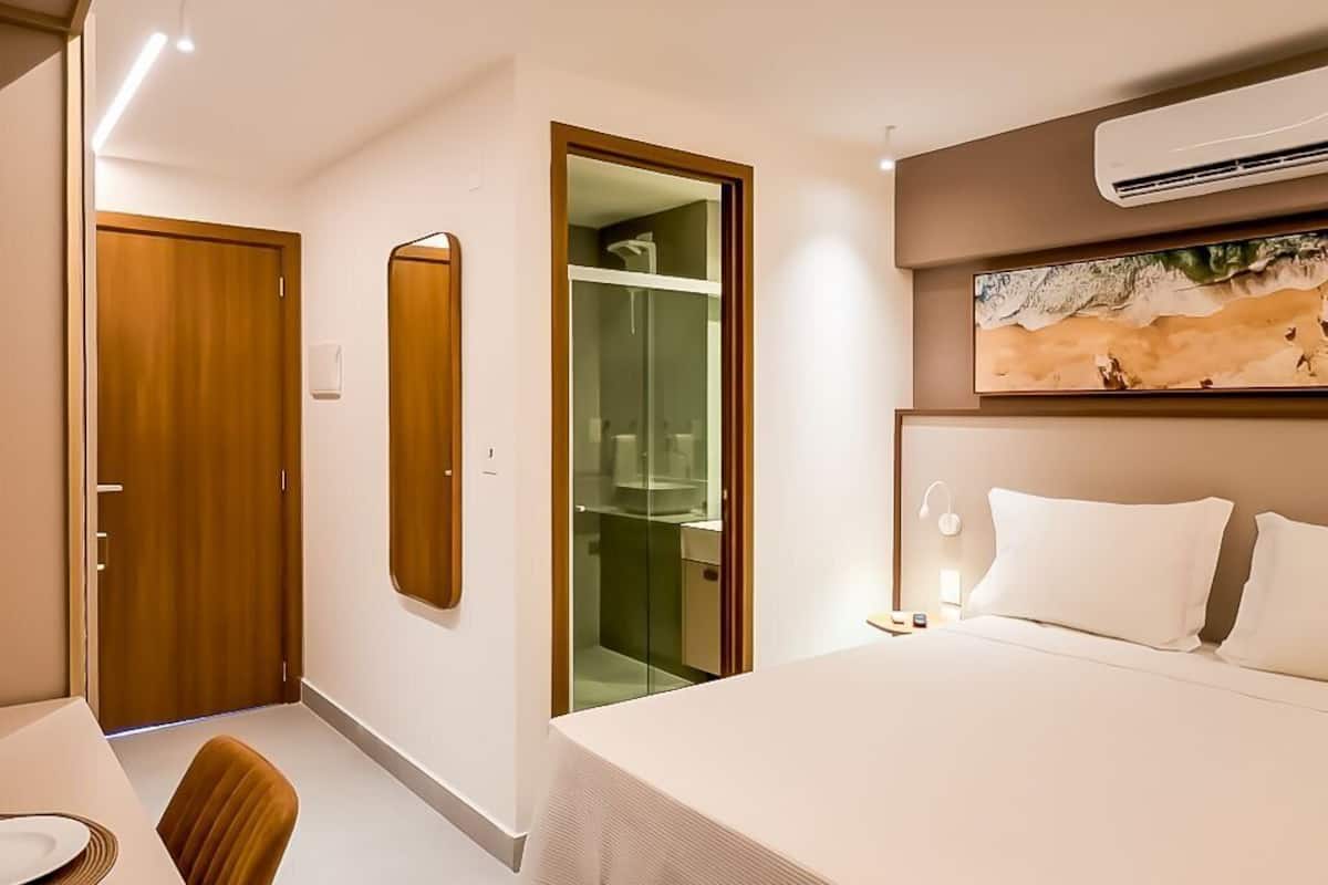 Apartamento luxo | 1 quarto, Wi-Fi de cortesia, roupa de cama