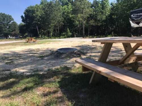 Campsite in Greenville North Carolina