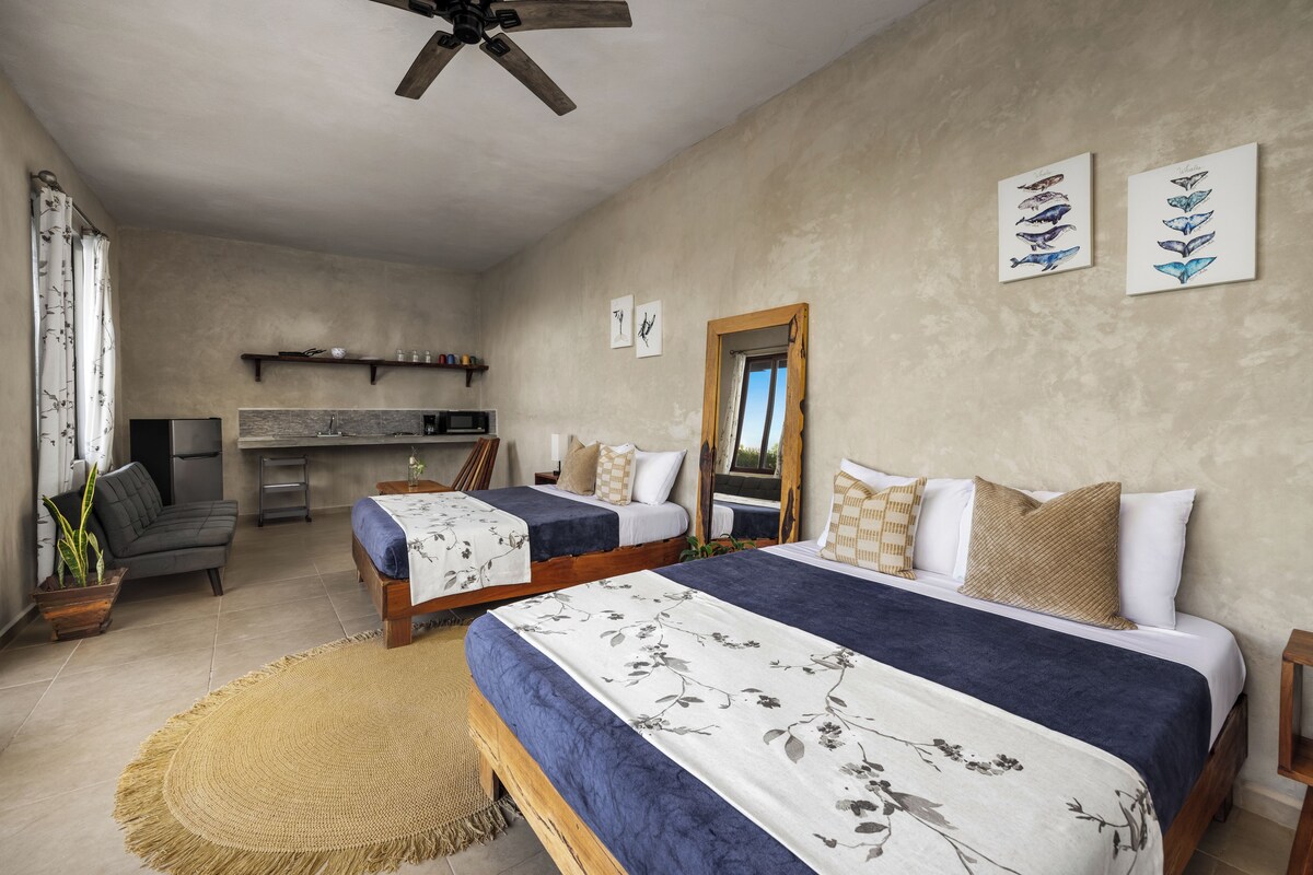 Suite estudio junior, vistas al patio | Wifi gratis y ropa de cama