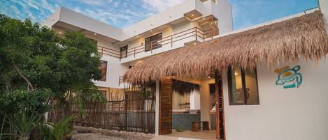 Majoituspaikan julkisivu