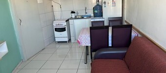 Cozy studio apartment, close to everything, kitchen with lots of utensils.