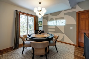Dining - Modern Torch Lake Retreat: Speakeasy, Hot Tub, Sauna, Golf Sim, Arcade & More (Central Lake)