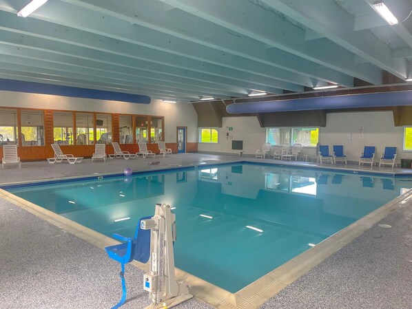 Indoor pool, a heated pool