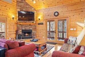 TV connectée, cheminée