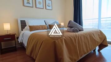 2 slaapkamers, een strijkplank/strijkijzer, wifi, beddengoed