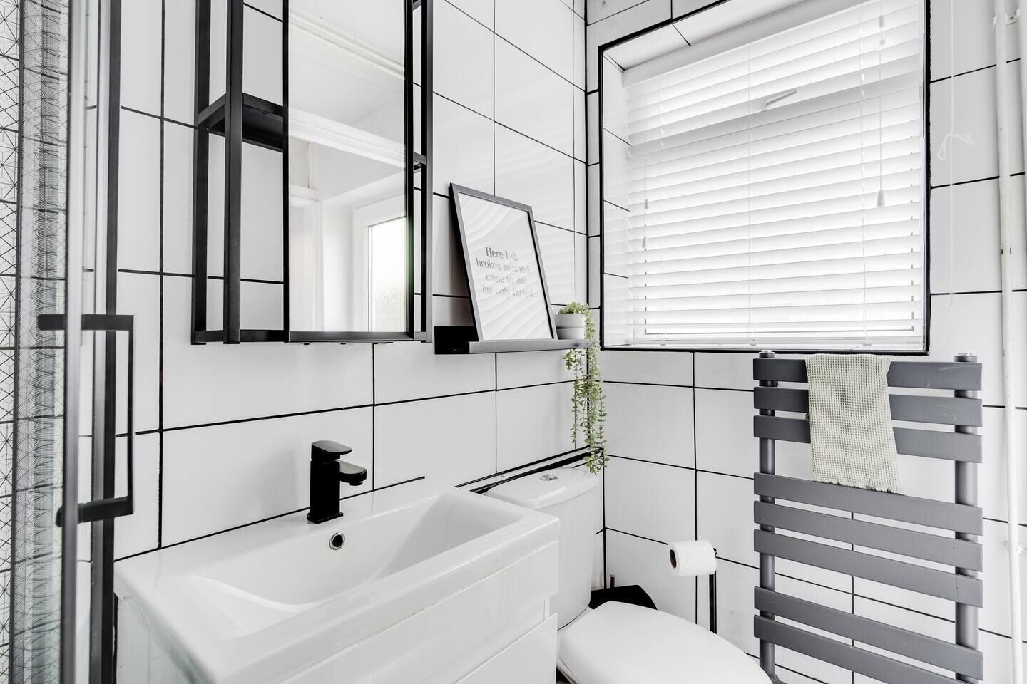 Hair dryer, towels