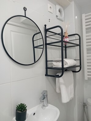 Towels, soap, toilet paper