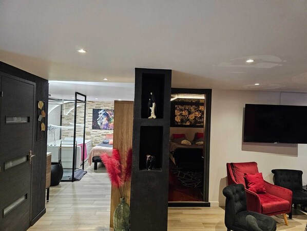 2 bedrooms, iron/ironing board, travel crib, WiFi