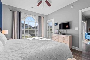 2 bedrooms, iron/ironing board, travel cot, WiFi