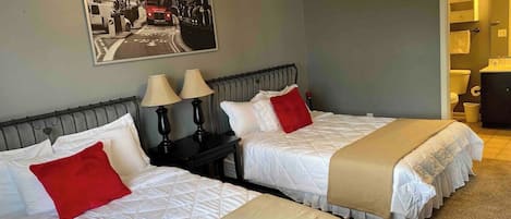 2 bedrooms, desk, iron/ironing board, travel cot