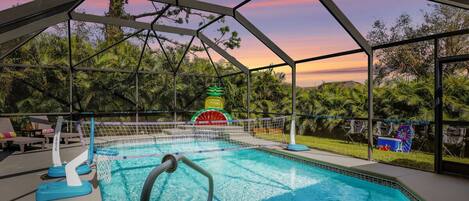 Una piscina climatizada