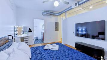 1 habitación y ropa de cama de alta calidad