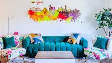 1 habitación y ropa de cama de alta calidad