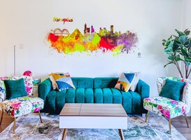 Premium bedding, memory foam beds, individually decorated