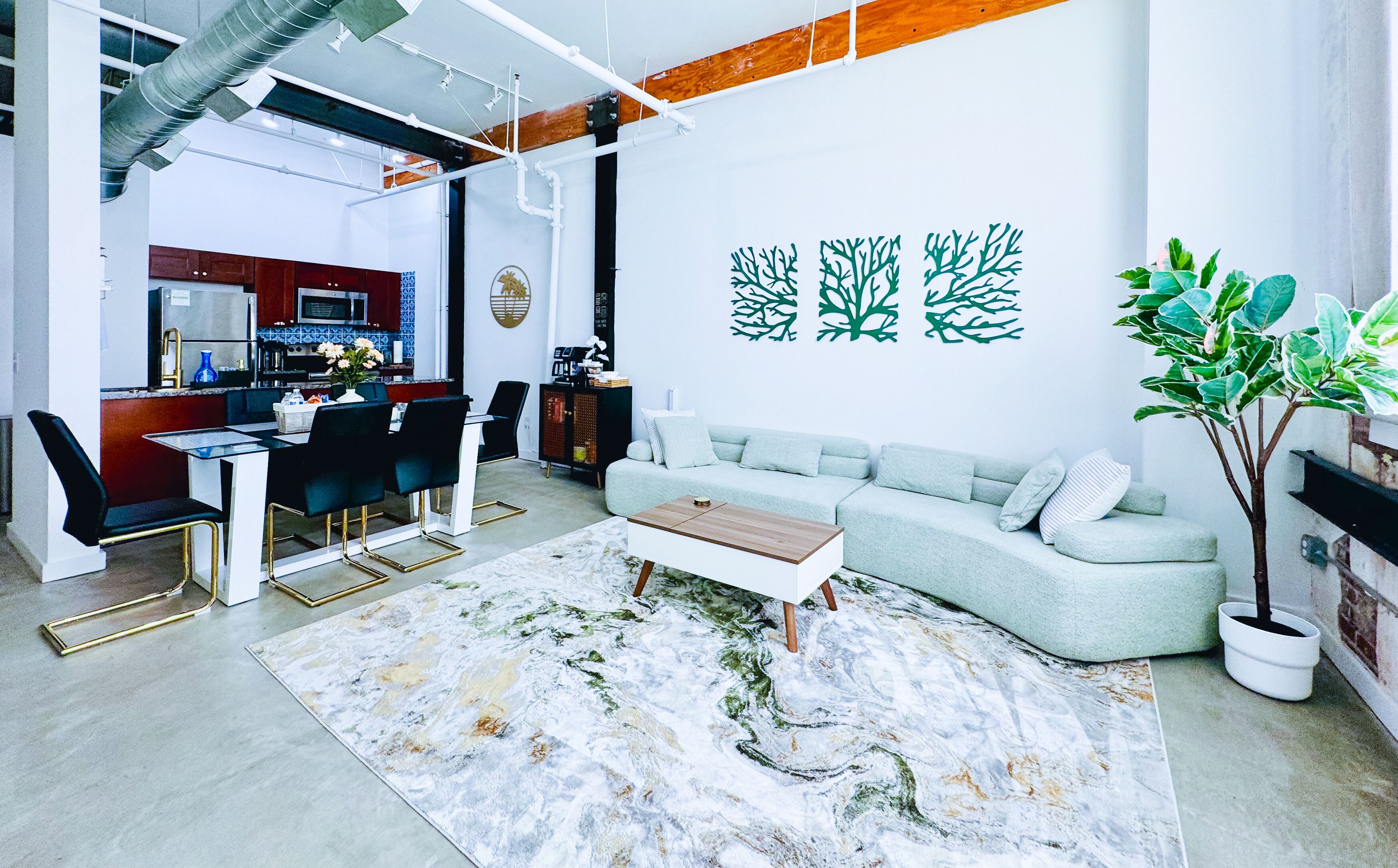 Signature Loft, 1 Bedroom, Non Smoking, City View, 108 | Living area | 75-inch LED TV with digital channels, Netflix, streaming services