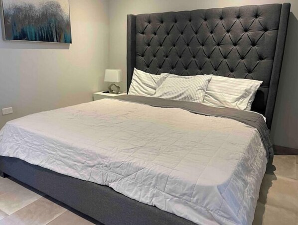 1 bedroom, iron/ironing board, travel crib, WiFi