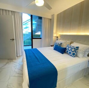 2 bedrooms, iron/ironing board, WiFi, bed sheets - Luxury Getaway: 2-Bedroom Apartment Steps from the Beach and Hard Rock Hotel (Punta Cana)