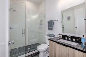 Hair dryer, towels