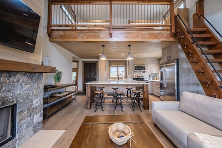 House, Multiple Beds, Hot Tub, Garden View (Getaway at the Wilderness Club) | Living area | 50-inch flat-screen TV with digital channels